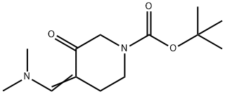 Трет-бутиловый эфир 4-[(диметиламино)метилен]-3-оксо-1-пиперидинкарбоновой кислоты структурированное изображение
