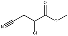 Propanoic acid, 2-chloro-3-cyano-, methyl ester (9CI) Structure