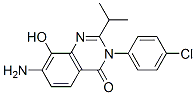 4(3H)-Quinazolinone,  7-amino-3-(4-chlorophenyl)-8-hydroxy-2-(1-methylethyl)- Structure