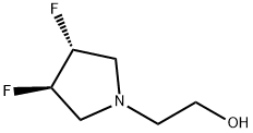 (3R,4R)-3,4-Difluoropyrrolidin-1-ylethanol Structure
