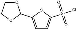 5-(1,3-DIOXOLAN-2-YL)THIOPHENE-2-SULFONYL CHLORIDE 구조식 이미지