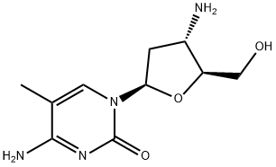 3'-Amino-2',3'-dideoxy-5-methylcytidine Structure