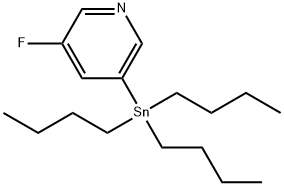 3-Fluoro-5-tributylstannylpyridine Structure