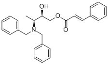 3-PHENYLACRYLIC ACID (2R,3S)-3-DIBENZYLAMINO-2-HYDROXYBUTYL ESTER Structure