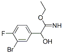 Benzeneethanimidic  acid,  3-bromo-4-fluoro--alpha--hydroxy-,  ethyl  ester  (9CI) Structure