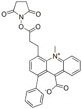 4-(2-succinimidyloxycarbonylethyl)phenyl-10-methylacridinium-9-carboxylate Structure