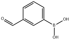 3-Formylphenylboronic acid 구조식 이미지