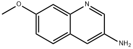 3-QuinolinaMine, 7-Methoxy- Structure