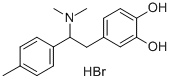 4-(2-(Dimethylamino)-2-(4-methylphenyl)ethyl)-1,2-benzenediol hydrobro mide Structure