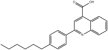 2-(4-HEXYL-PHENYL)-QUINOLINE-4-CARBOXYLIC ACID Structure