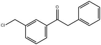 1-(3-CHLOROMETHYLPHENYL)-2-PHENYLETHANONE Structure