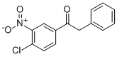 1-(4-CHLORO-3-NITROPHENYL)-2-PHENYLETHANONE Structure