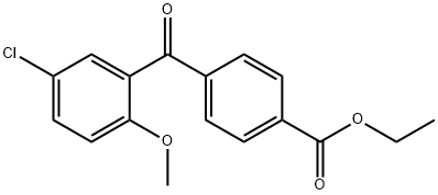 4-(5-CHLORO-2-METHOXYBENZOYL)벤조산에틸에스테르 구조식 이미지