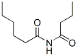 Hexanamide,  N-(1-oxobutyl)- Structure