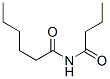 헥산아미드,N-(1-옥소부틸)- 구조식 이미지