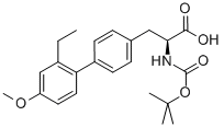 L-2-(BOC-AMINO)-3-(4'-METHOXY-2'-ETHYLBIPHENYL-4-YL)PROPANOIC ACID 구조식 이미지