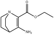 1-Azabicyclo[2.2.2]oct-2-ene-2-carboxylicacid,3-amino-,ethylester(9CI) Structure