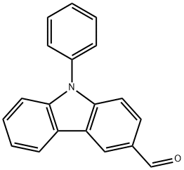 9-페닐-9H-카바졸-3-카브알데하이드 구조식 이미지