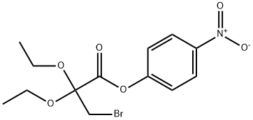 4-NITROPHENYL 3-BROMO-2,2-DIETHOXYPROPIONATE 구조식 이미지