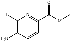 METHYL 5-AMINO-6-IODOPICOLINATE Structure