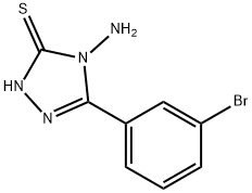 4-AMINO-5-(3-BROMOPHENYL)-4H-1,2,4-TRIAZOLE-3-THIOL Structure