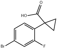 1-(4-BroMo-2-fluorophenyl)cyclopropanecarboxylic acid Structure