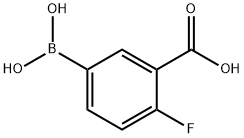 3-Carboxy-4-fluorophenylboronic acid Structure