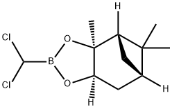 (S)-(+)-피나네디올(디클로로메틸)붕소산염 구조식 이미지