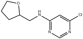 6-Chloro-N-(tetrahydro-2-furanylmethyl)-4-pyrimidinamine 구조식 이미지