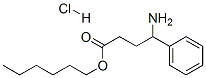 hexyl 4-amino-4-phenyl-butanoate hydrochloride Structure