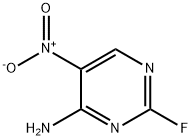 4-Pyrimidinamine,  2-fluoro-5-nitro- Structure