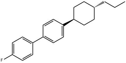 TRANS-4-(4-PROPYLCYCLOHEXYL)-4''-FLUOROBIPHENYL Structure