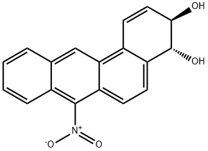 7-NITROBENZ(A)ANTHRACENE-TRANS-3,4-DIHYDRODIOL Structure