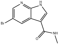 1H-Pyrrolo[2,3-b]pyridine-3-carboxaMide, 5-broMo-N-Methyl- Structure