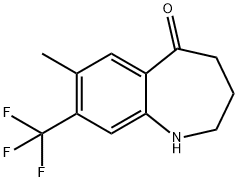 5H-1-Benzazepin-5-one, 1,2,3,4-tetrahydro-7-Methyl-8-(trifluoroMethyl)- Structure