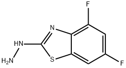 4,6-DIFLUORO-2(3H)-BENZOTHIAZOLONEHYDRAZONE Structure