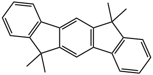 6,6,12,12-테트라메틸-6,12-디하이드로인데노[1,2-b]플루오렌 구조식 이미지