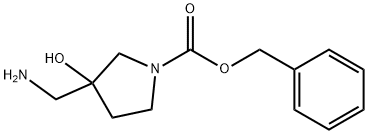 1-Cbz-3-aminomethyl-3-hydroxypyrrolidine Structure