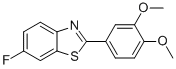 벤조티아졸,2-(3,4-DIMETHOXYPHENYL)-6-FLUORO- 구조식 이미지