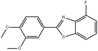 2-(3,4-DIMETHOXY-PHENYL)-4-FLUORO-BENZOTHIAZOLE Structure