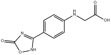 N-[4-(5-OXO-4,5-DIHYDRO-1,2,4-OXADIAZOL-3-YL)PHENYL]GLYCINE Structure