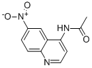 4-ACETAMIDO-6-NITRO-QUINOLINE 구조식 이미지