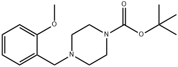 TERT-BUTYL 4-(2-METHOXYBENZYL)PIPERAZINE-1-CARBOXYLATE Structure