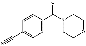 4-(MORPHOLIN-4-YLCARBONYL)BENZONITRILE 구조식 이미지