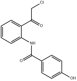Benzamide,  N-[2-(chloroacetyl)phenyl]-4-hydroxy-  (9CI) Structure