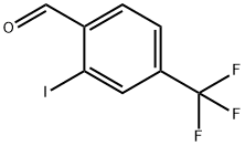 4-포르밀-3-요오도벤조트리플루오라이드,2-요오도-알파,알파,알파-트리플루오로-p-톨루알데히드 구조식 이미지