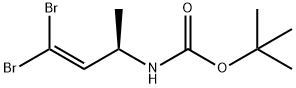 카르바믹산,N-[(1R)-3,3-dibroMo-1-메틸-2-프로펜-1-일]-,1,1-디메틸에틸에스테르 구조식 이미지