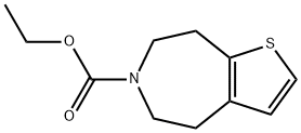 2-CHLORO-4,5,7,8-TETRAHYDRO-6H-THIENO[2,3-D]AZEPINE-6-CARBOXYLIC ACID, T-BUTYLESTER Structure