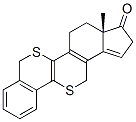 1,6-dithiabenz(3,4)estra-3,5(10),8,14-tetraen-17-one Structure