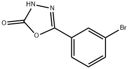 5-(3-BROMO-PHENYL)-3H-[1,3,4]OXADIAZOL-2-ONE 구조식 이미지